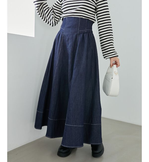 MAJESTICLEGON「ステッチフレアスカート」|フレア|