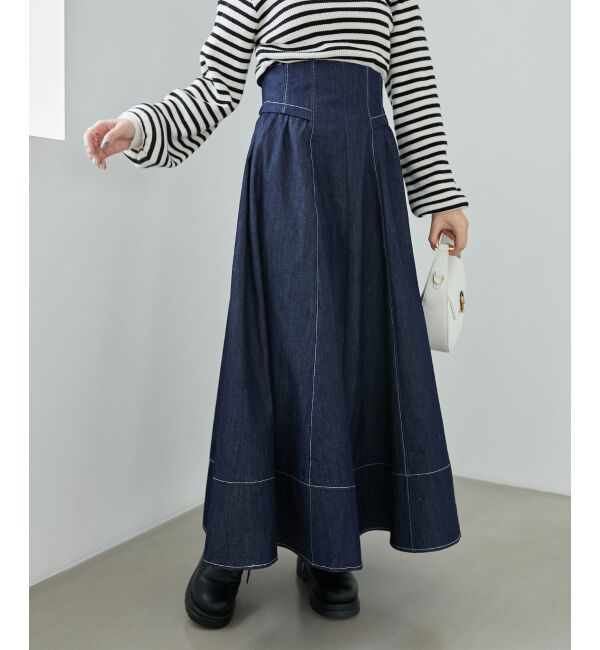 MAJESTICLEGON「ステッチフレアスカート」|フレア|