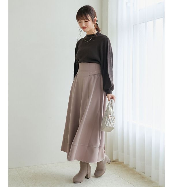 MAJESTICLEGON「ステッチフレアスカート」|フレア|