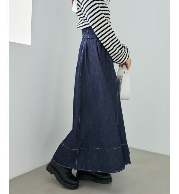 MAJESTICLEGON「ステッチフレアスカート」|フレア|