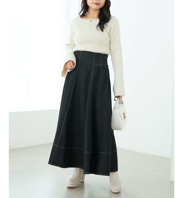 MAJESTICLEGON「ステッチフレアスカート」|フレア|