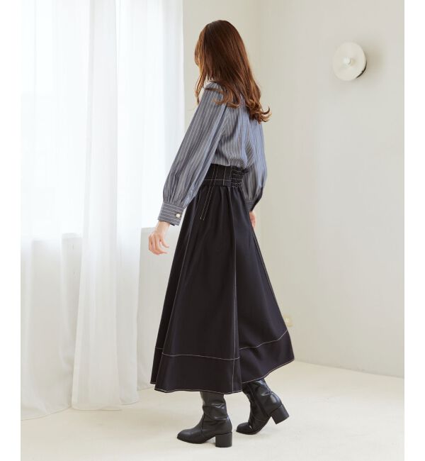 MAJESTICLEGON「ステッチフレアスカート」|フレア|