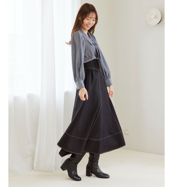 MAJESTICLEGON「ステッチフレアスカート」|フレア|