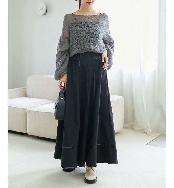 MAJESTICLEGON「ステッチフレアスカート」|フレア|