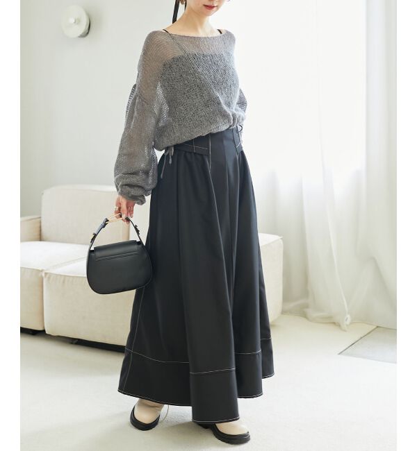 MAJESTICLEGON「ステッチフレアスカート」|フレア|