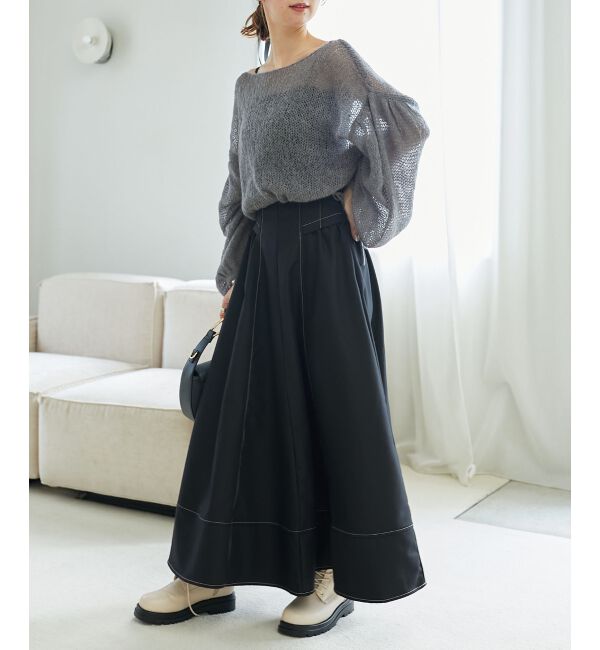 MAJESTICLEGON「ステッチフレアスカート」|フレア|