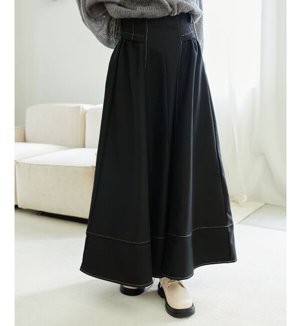 MAJESTICLEGON「ステッチフレアスカート」|フレア|