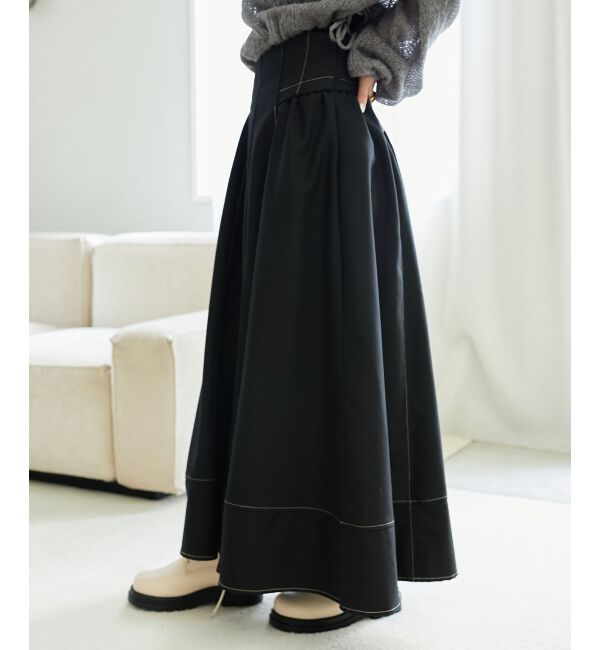 MAJESTICLEGON「ステッチフレアスカート」|フレア|