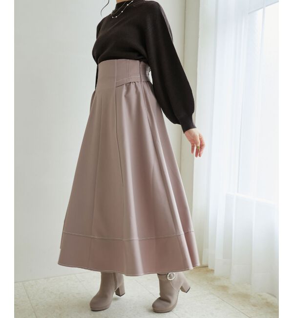 MAJESTICLEGON「ステッチフレアスカート」|フレア|