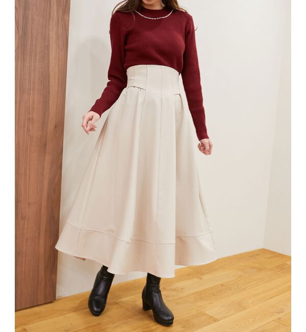 MAJESTICLEGON「ステッチフレアスカート」|フレア|