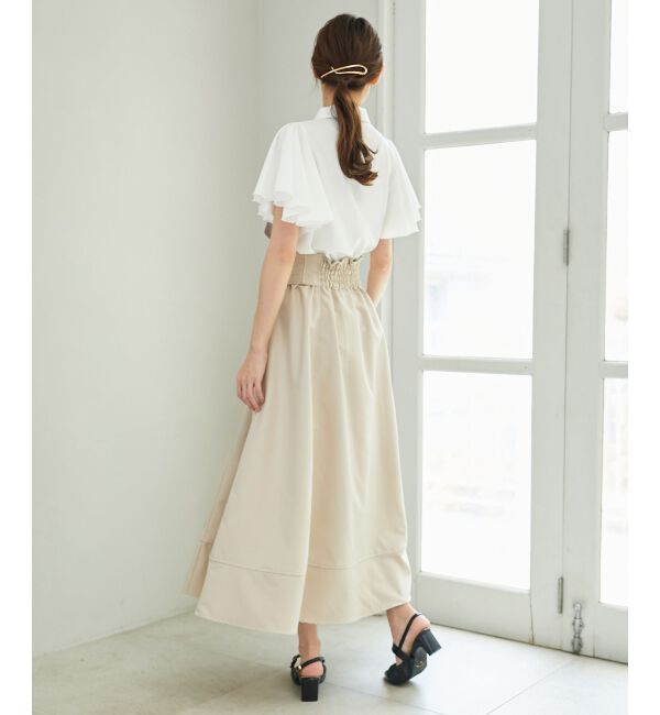 MAJESTICLEGON「ステッチフレアスカート」|フレア|