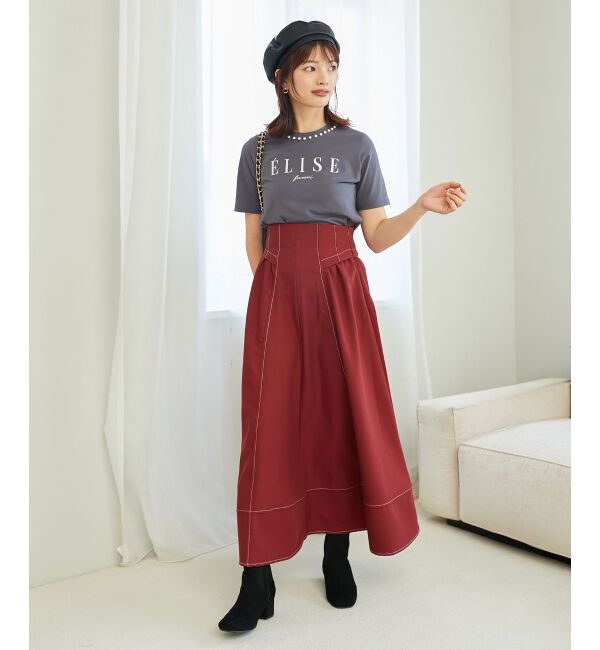 MAJESTICLEGON「ステッチフレアスカート」|フレア|