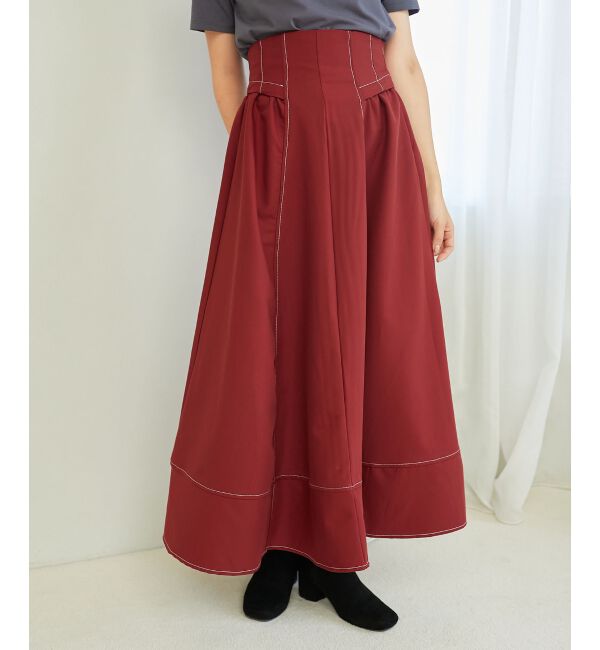 MAJESTICLEGON「ステッチフレアスカート」|フレア|