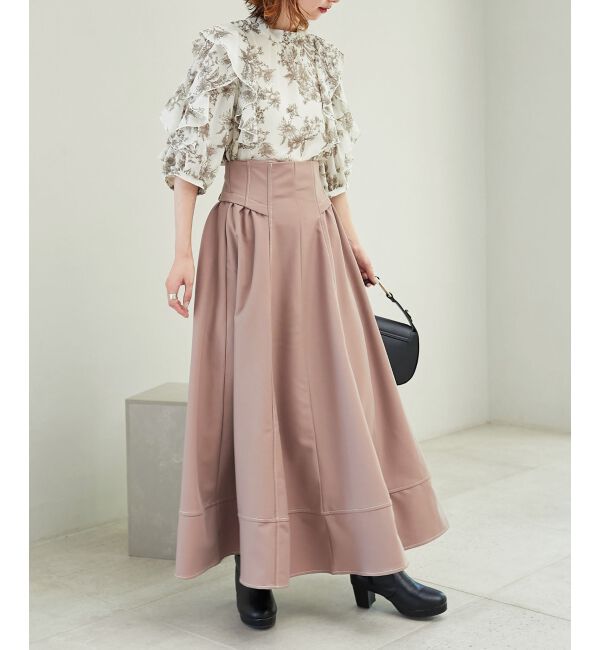 MAJESTICLEGON「ステッチフレアスカート」|フレア|