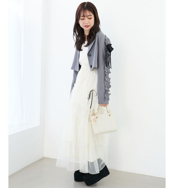 MAJESTICLEGON「ブローチセットホイップフリルジャケット」|その他|