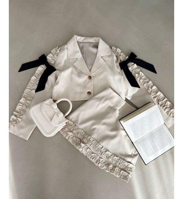 MAJESTICLEGON「ブローチセットホイップフリルジャケット」|その他|