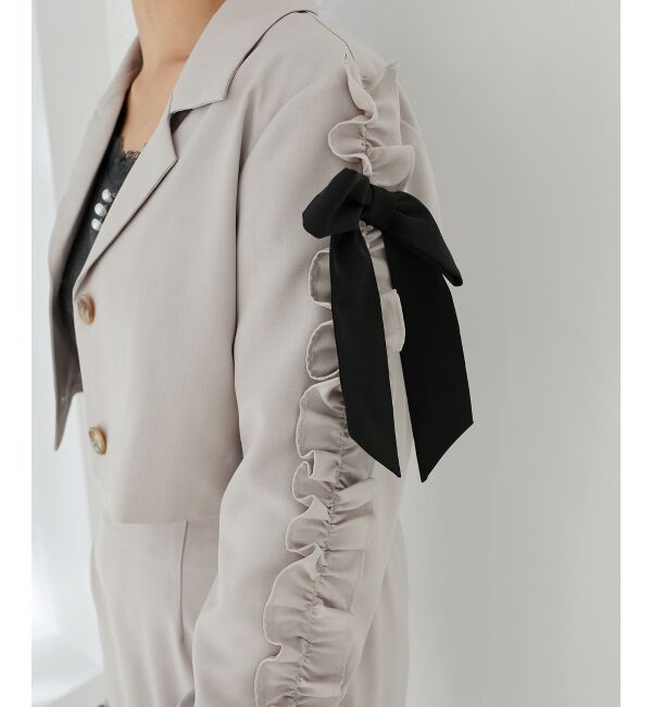 MAJESTICLEGON「ブローチセットホイップフリルジャケット」|その他|