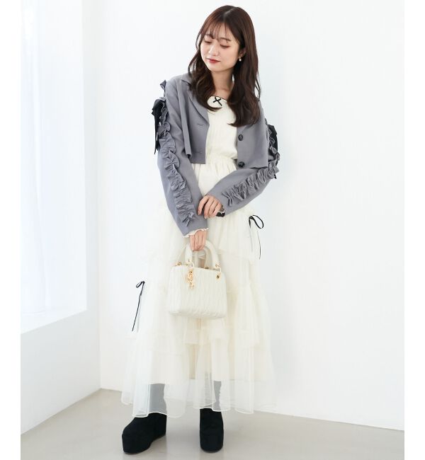 MAJESTICLEGON「ブローチセットホイップフリルジャケット」|その他|