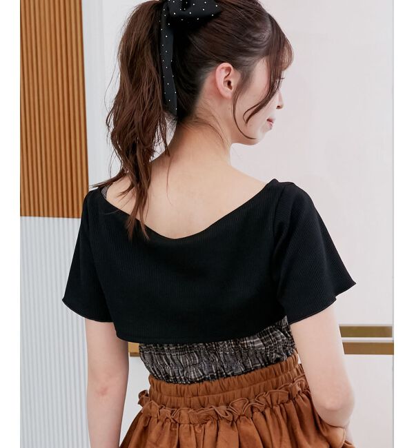  「フリルキャミ&times;トップスセット」|Tシャツ・カットソー|