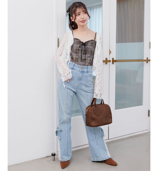  「フリルキャミ&times;トップスセット」|Tシャツ・カットソー|