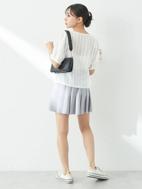 earth music&ecology「コンパクトレースカーディガン」|カーディガン|