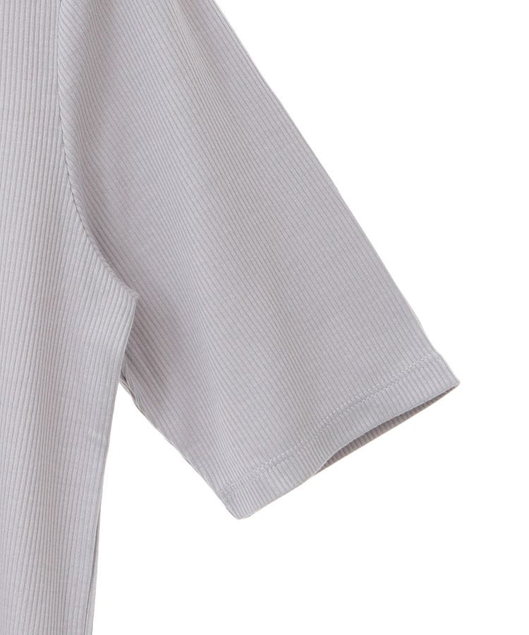 earth music&ecology「リブメローショートスリーブプルオーバー」|Tシャツ・カットソー|