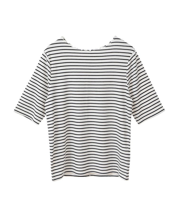 earth music&ecology「リブメローショートスリーブプルオーバー」|Tシャツ・カットソー|