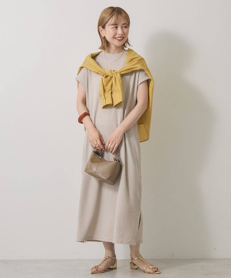 AMERICAN HOLIC「ワッフルサイドスリット半袖ワンピース」|ワンピース|