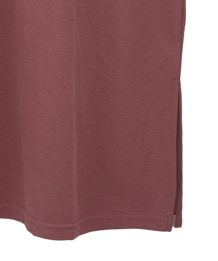 AMERICAN HOLIC「ワッフルサイドスリット半袖ワンピース」|ワンピース|