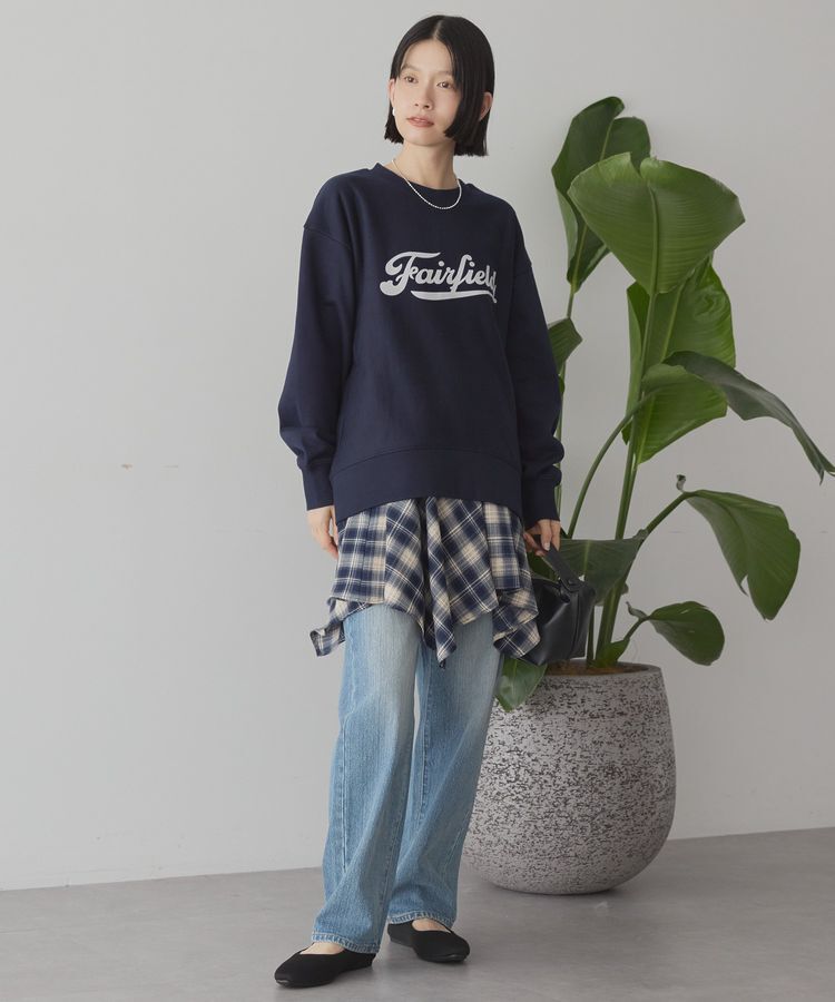 AMERICAN HOLIC「Fairfield フロッキースウェットプルオーバー」|スウェット・ジャージ|