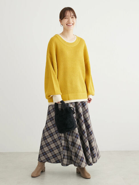 Green Parks「・Petit　Fleur　レイヤード風ハイショクニット」|ニット・セーター|