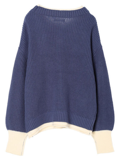 Green Parks「・Petit　Fleur　レイヤード風ハイショクニット」|ニット・セーター|