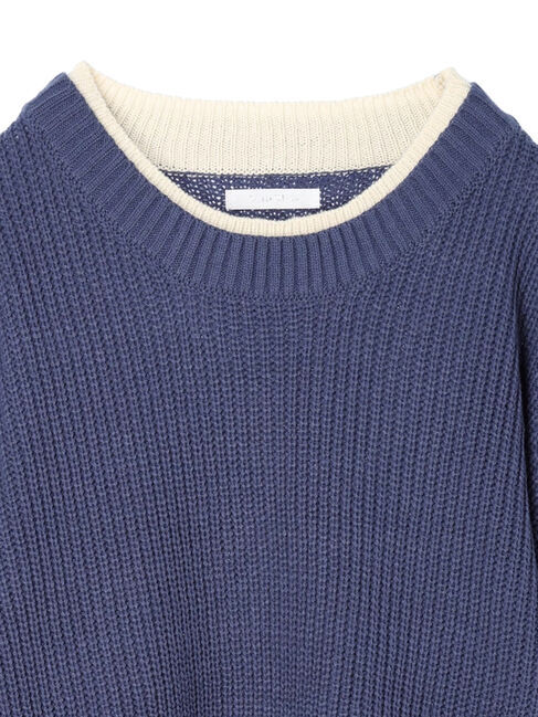 Green Parks「・Petit　Fleur　レイヤード風ハイショクニット」|ニット・セーター|