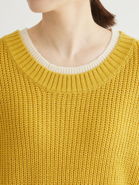 Green Parks「・Petit　Fleur　レイヤード風ハイショクニット」|ニット・セーター|