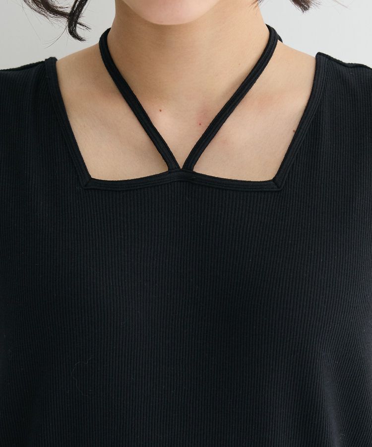 Green Parks「SET2点ラメメッシュベスト+リブワンピース」|ワンピース|