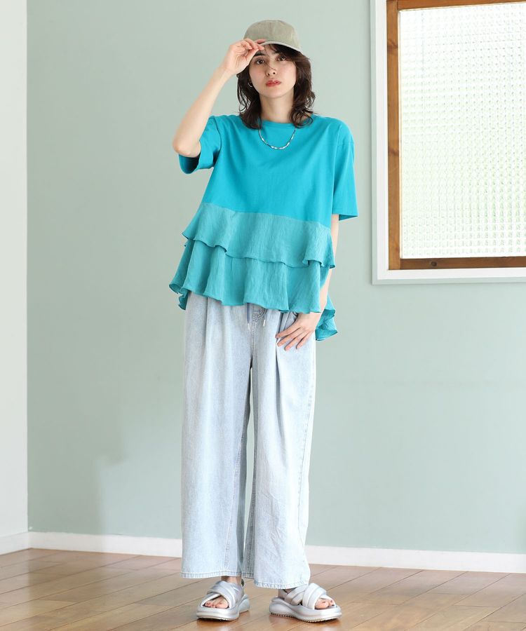 Green Parks「サテンティアードドッキングプルオーバー」|Tシャツ・カットソー|