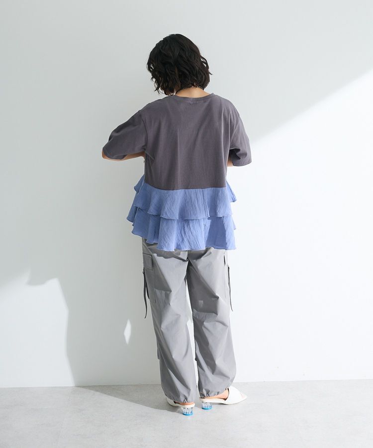 Green Parks「サテンティアードドッキングプルオーバー」|Tシャツ・カットソー|