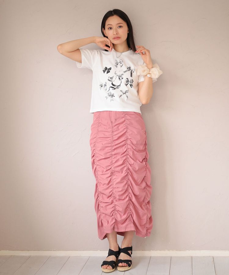 Green Parks「・DOUBLE FLAGS リボンpt TEE」|Tシャツ・カットソー|