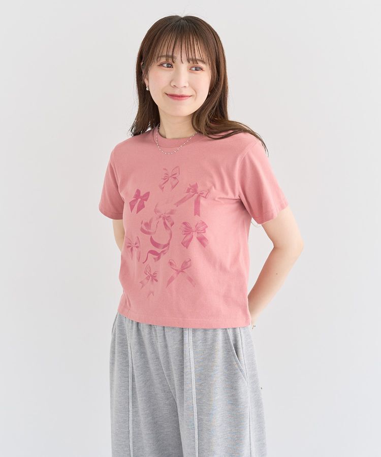 Green Parks「・DOUBLE FLAGS リボンpt TEE」|Tシャツ・カットソー|