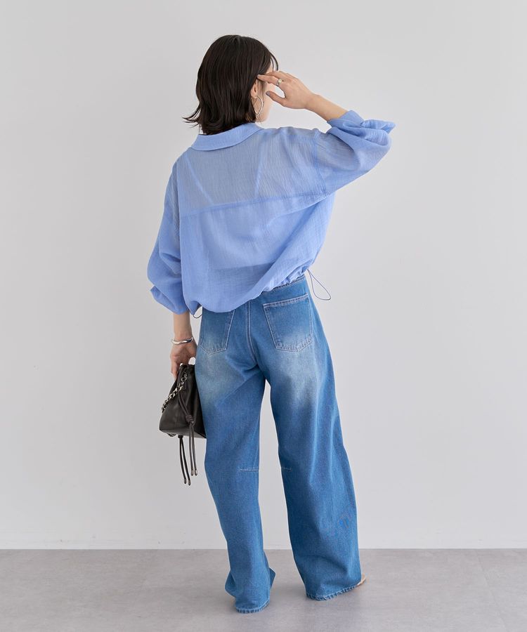 Green Parks「裾ドロストシアーシャツ」|シャツ・ブラウス|