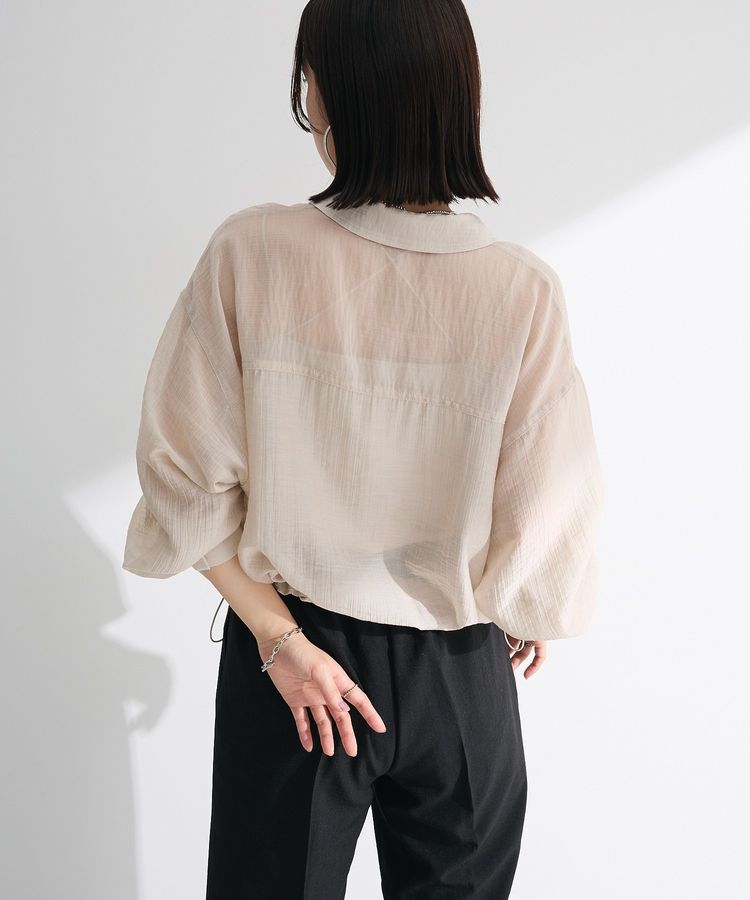 Green Parks「裾ドロストシアーシャツ」|シャツ・ブラウス|