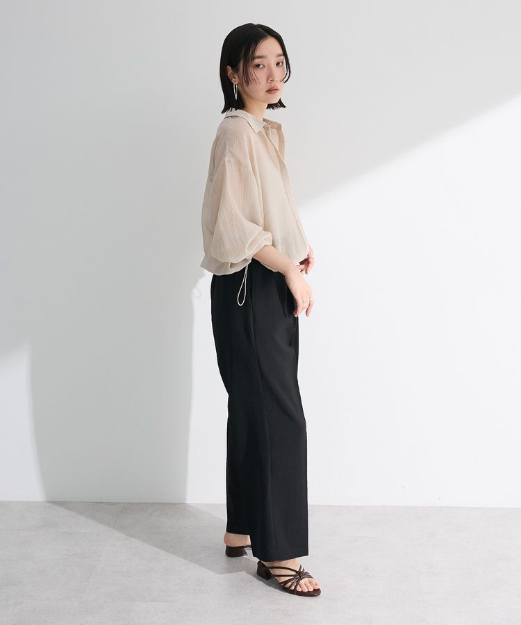 Green Parks「裾ドロストシアーシャツ」|シャツ・ブラウス|