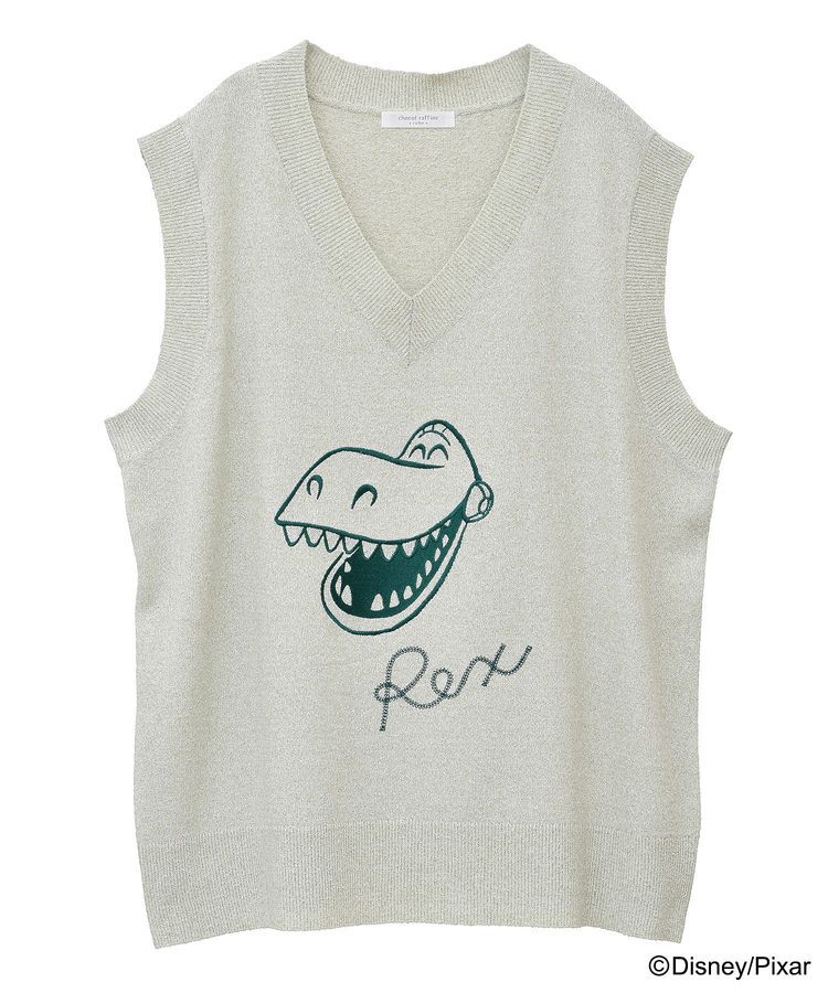 Green Parks「TOY STORY / 刺繍Vネックニットベスト」|ベスト・ジレ|Green