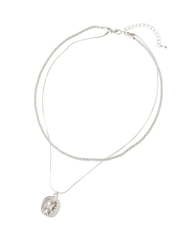 YECCA VECCA「モールチェーン&times;コイン2連ネックレス」|ネックレス|