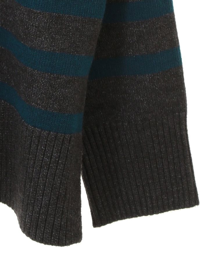 YECCA VECCA「ケーブル&times;ボーダーニット」|ニット・セーター|