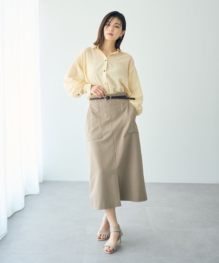 YECCA VECCA「スクエアバックル細ベルト」|ベルト|