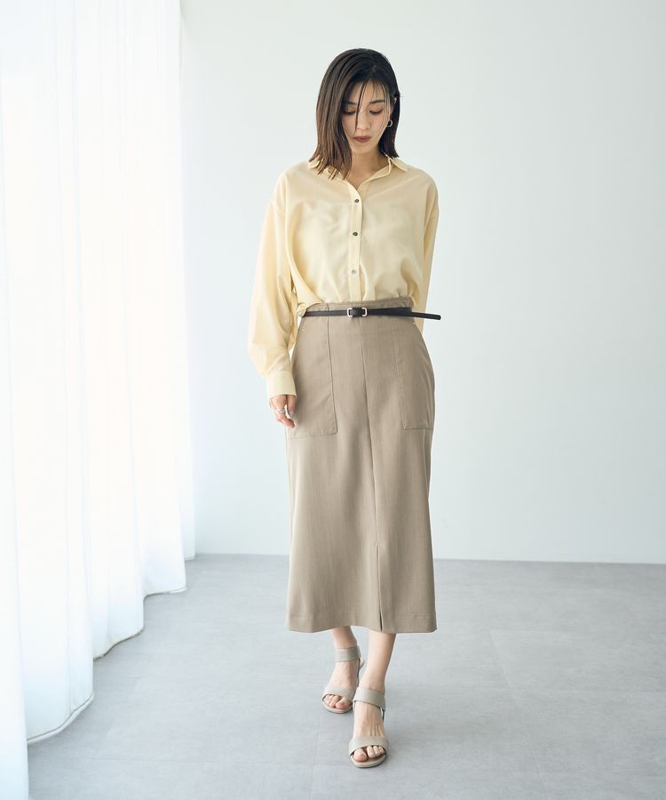 YECCA VECCA「スクエアバックル細ベルト」|ベルト|