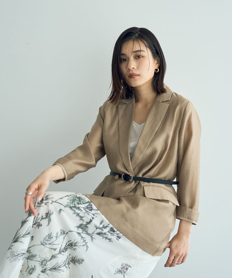 YECCA VECCA「スクエアバックル細ベルト」|ベルト|