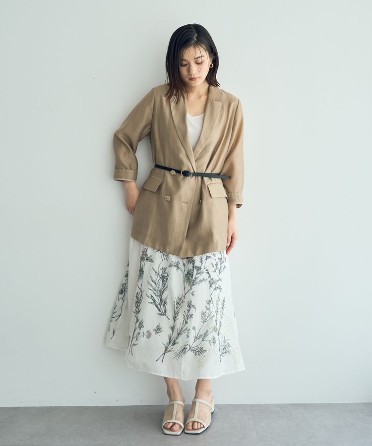 YECCA VECCA「スクエアバックル細ベルト」|ベルト|