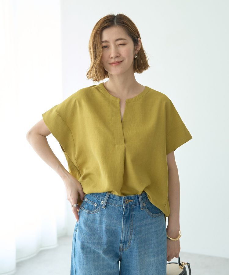 YECCA VECCA「タックスキッパーブラウス」|シャツ・ブラウス|